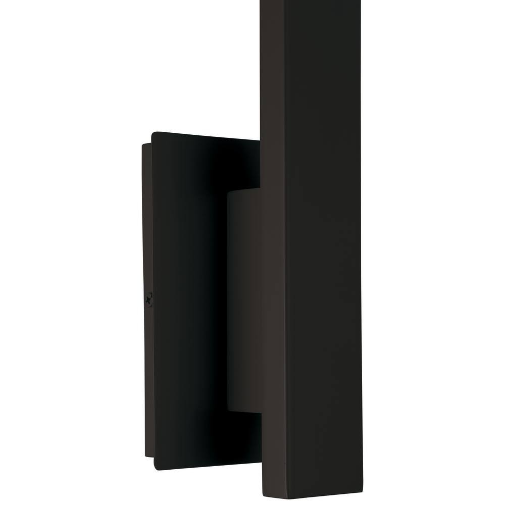 Matte Black Vertical LED Wall Sconce