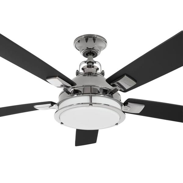 Led Metal Ceiling Fan With Light, Baxtan 56 In Led Matte Black Ceiling Fan With Light And Remote Control