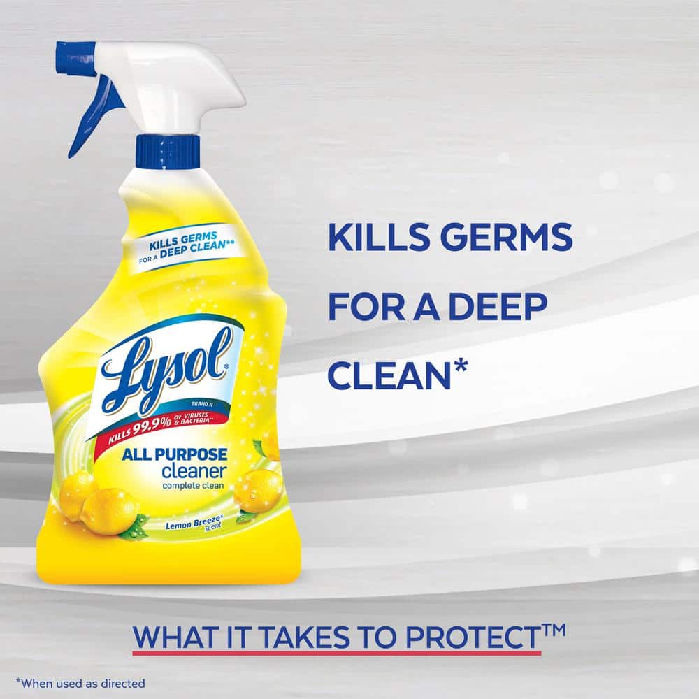 Lysol Lemon Breeze Scented All Purpose Cleaner & Disinfectant Spray - 32 fl oz
