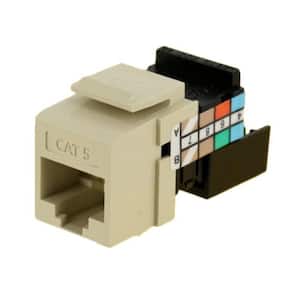 QuickPort CAT 5 Connector, Ivory