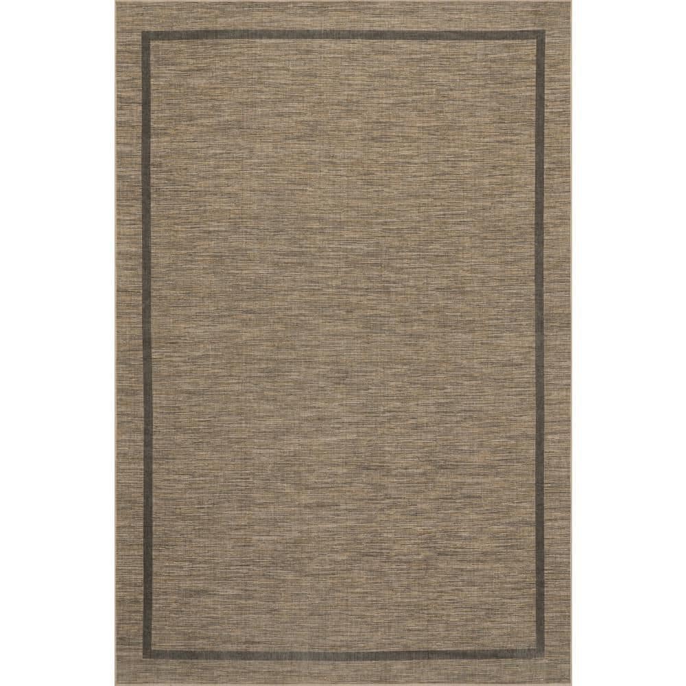 Nate Berkus x Rugs Hanover Modern Bordered Washable Brown 2 ft. x 3 ft. Indoor Area Rug price history on PriceWatchPro