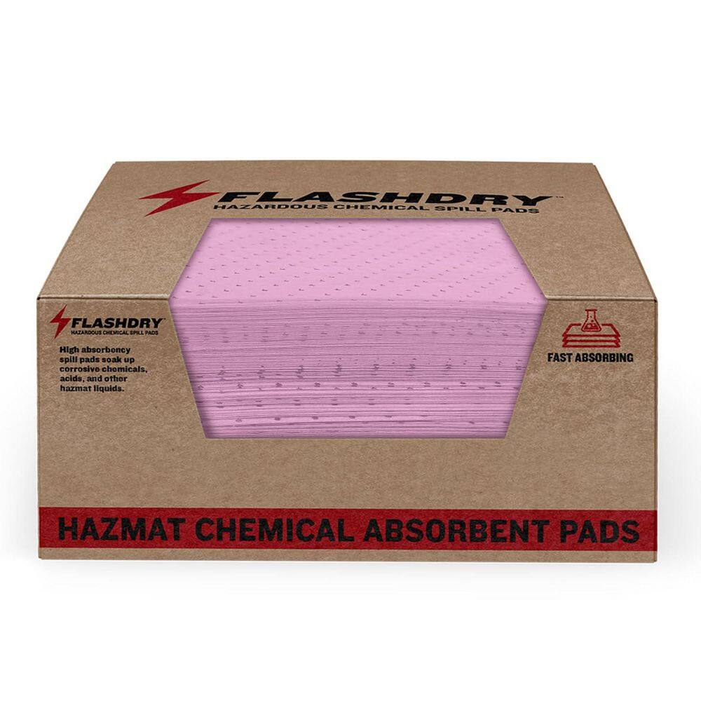 "17.5"" x 13.5"" Chemical Spill Absorber Pads-100 Pack, High-Absorbency, Durable, Flame and Chemical Resistant Mats" price history on PriceWatchPro