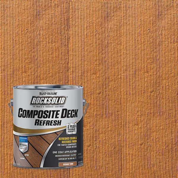 Rust-Oleum RockSolid 1 Gal. Cedar Composite Deck Coating (2 Pack)