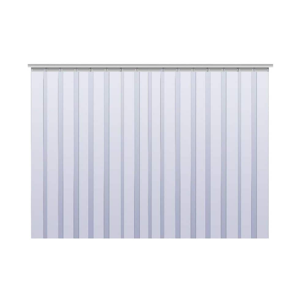 96 in. x 96 in. Clear PVC Strip Door Kit, Winter Walk in Cooler Curtain, Smooth Insulation Hurricane Shutters Gate price history on PriceWatchPro