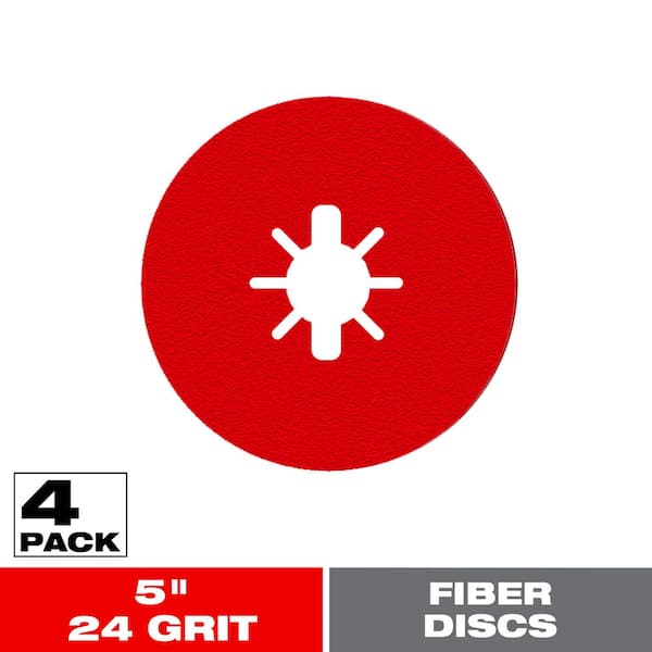 DIABLO 5 in. 24-Grit Fiber Disc (4-Pack)