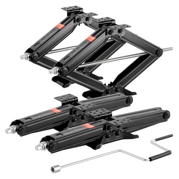 5000 lbs. RV Scissor Jacks, 4-23.4 in. RV Stabilizer Leveling Scissor Jacks, Set of 4, Heavy Duty Stabilizer Jack