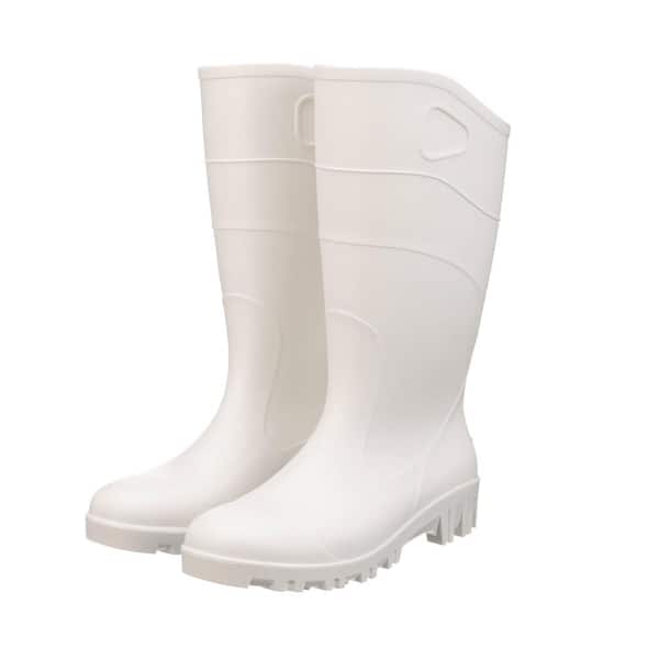 Heartland 15 in. All-Purpose White Rubber Boot Size 12 44260-12 - The Home  Depot