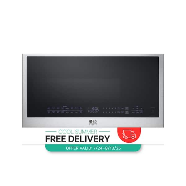 STUDIO 30 in. 1.7 cu. ft. Over-the-Range SMART Microwave Convection Oven in PrintProof Stainless Steel with Air Fry