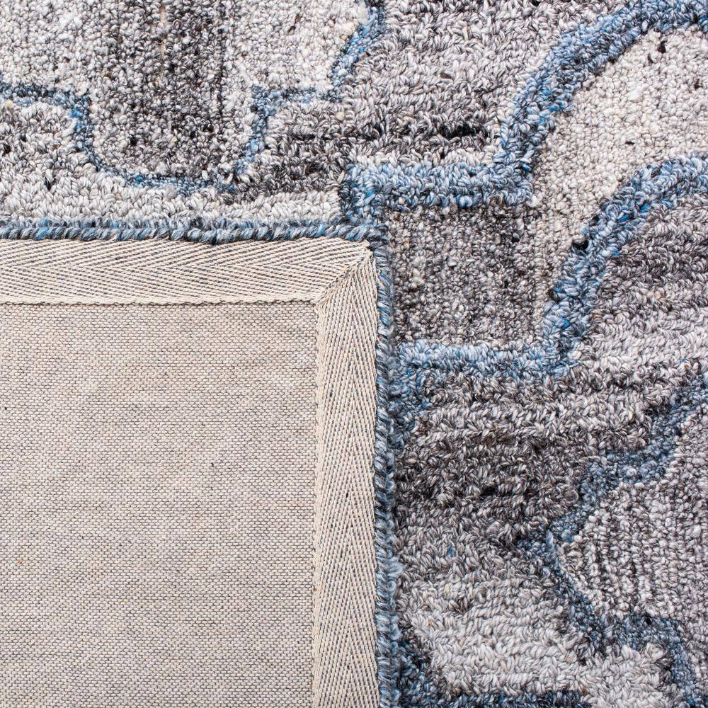 Hand-Tufted Abstract Blue Wool & Viscose 9' x 12' Area Rug