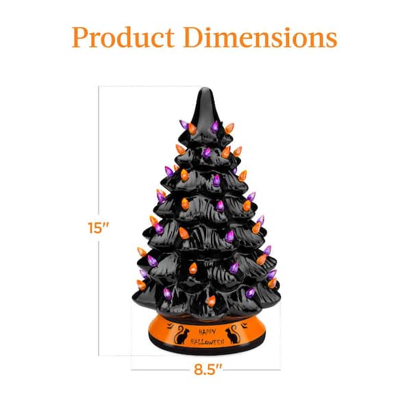  Ceramic Christmas Tree Replacement Lights Bulbs, 120 PCS Flame  Shape Light up Medium Twist, 6 PCS Stars, Halloween Ornaments for Ceramic  Tree, Assorted Colors, (Ceramic Christmas Tree not Included) : Home