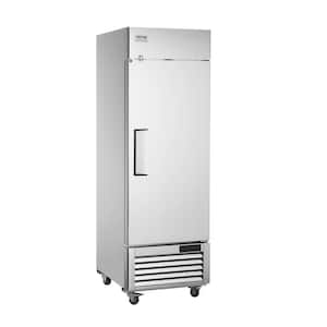 Commercial Refrigerator 19.32 Cu.ft. Reach In 27 in. W Upright Refrigerator Single Door Auto-Defrost Stainless Steel