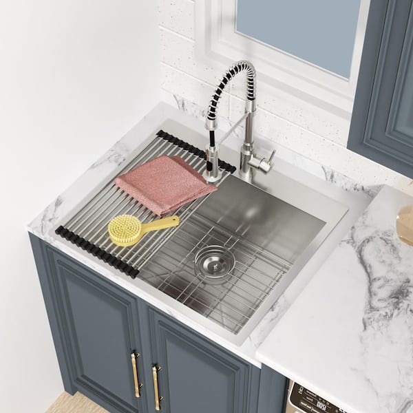 LORDEAR 25 in. D x 22 in. W x 12 in. H Drop-In Laundry/Utility