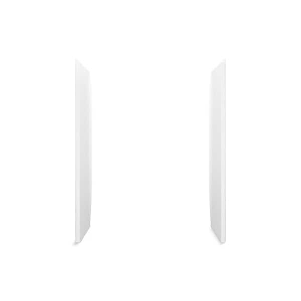STERLING STORE+ 32 in. W x 75.875 in. H 2-Piece Direct-to-Stud Alcove Shower End Wall Set in White