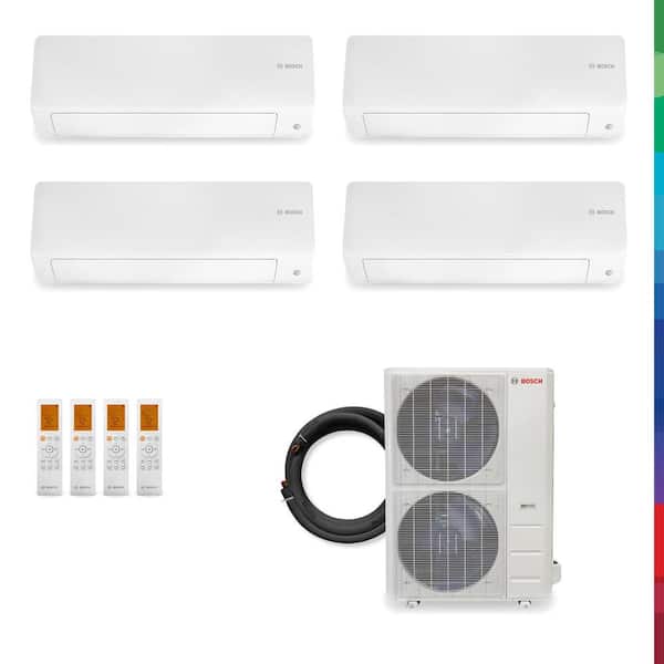 Gen 2/3 Max Performance Climate 5000 4-Zone 36,000 BTU 3 Ton Ductless Mini Split Air Conditioner with Heat Pump 230