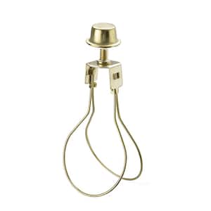 Polished Brass Light Bulb Clip-On Adapter