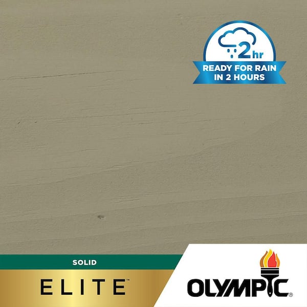 Olympic Elite 8 oz. SC-1040 Heritage Gray Solid Advanced Exterior Stain and Sealer in One