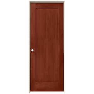 JELD-WEN 30 in. x 80 in. Madison Hazelnut Stain Right-Hand Solid