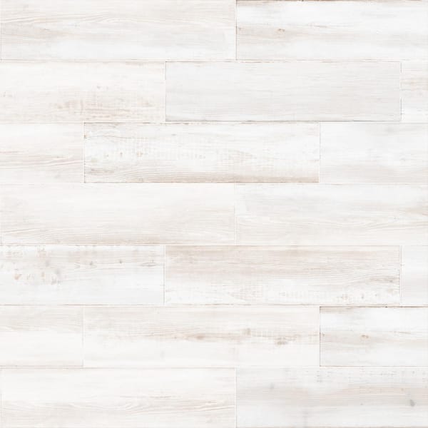 Florida Tile Home Collection Chic Wood Creme 6 in. x 24 in. Porcelain Floor and Wall Tile (14 sq. ft./Case)