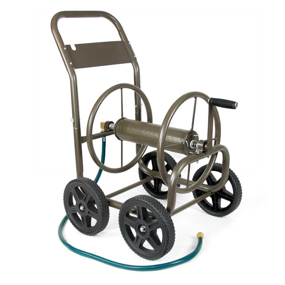 Hampton Bay 250 ft. 4-Wheel Garden Water Hose Cart 840 - The Home Depot