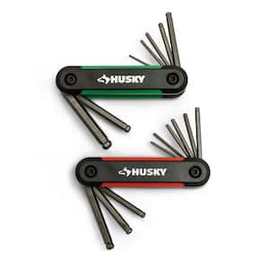 Husky SAE/Metric Ball End Hex Key Set (26-Piece) HBEHKSM26PC - The Home  Depot