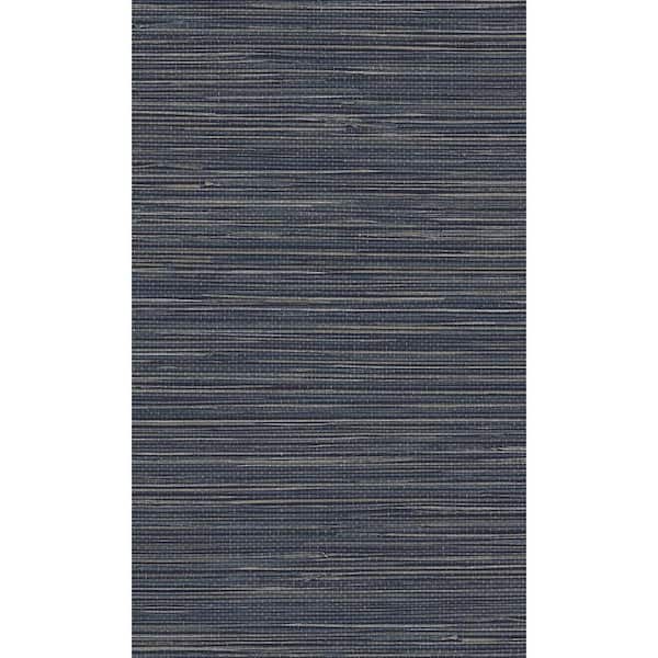 Walls Republic Grasscloth Style Charcoal Non-Woven Paste the Wall Textured Wallpaper 57 sq. ft.