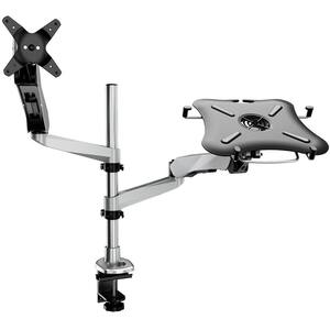 Full Motion Monitor Swiveling Arm Mount with Laptop Adapter