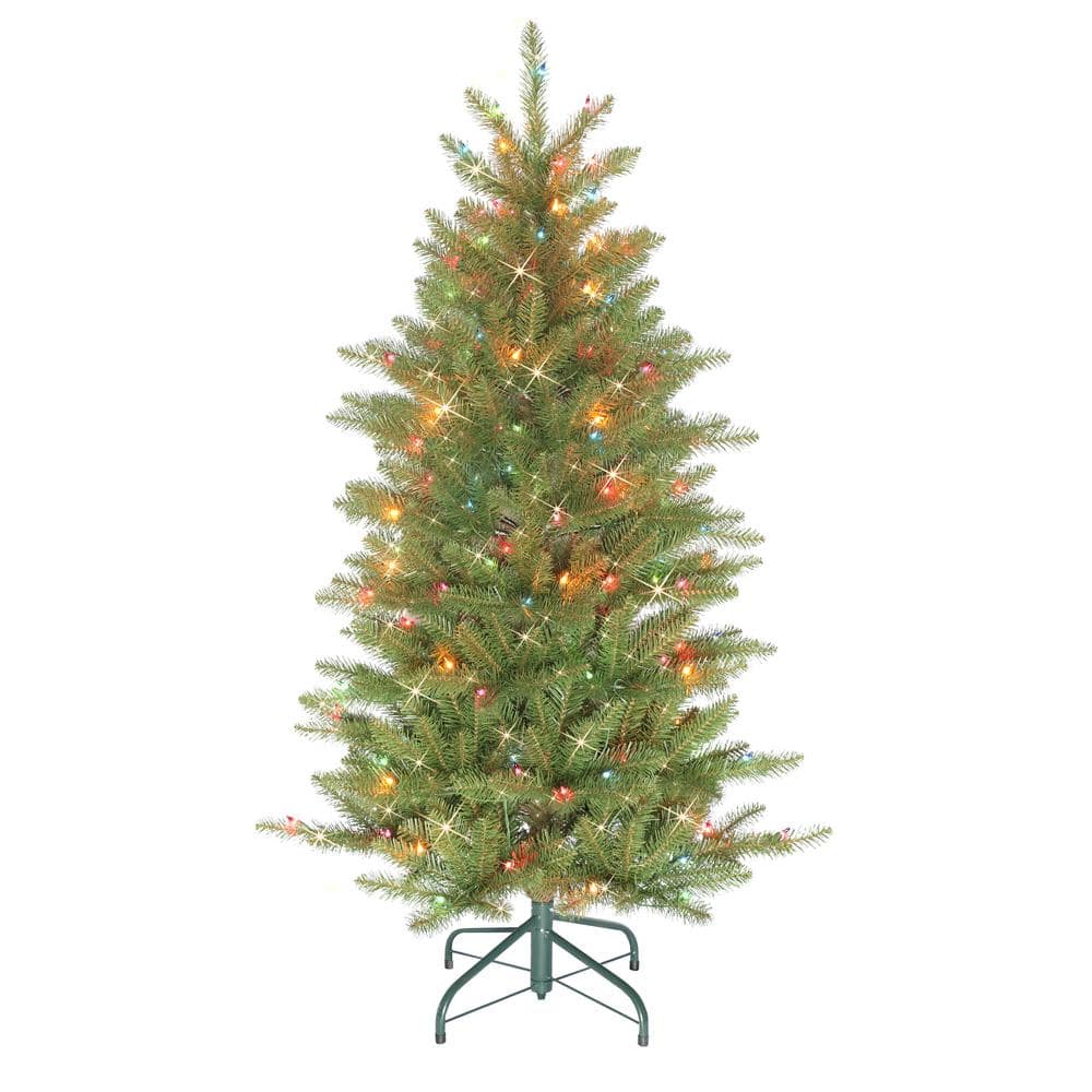 4.5 ft. Prelit Slim Fraser Fir Artificial Christmas Tree with 150 UL-Listed Multi-Color Incandescent Lights price history on PriceWatchPro