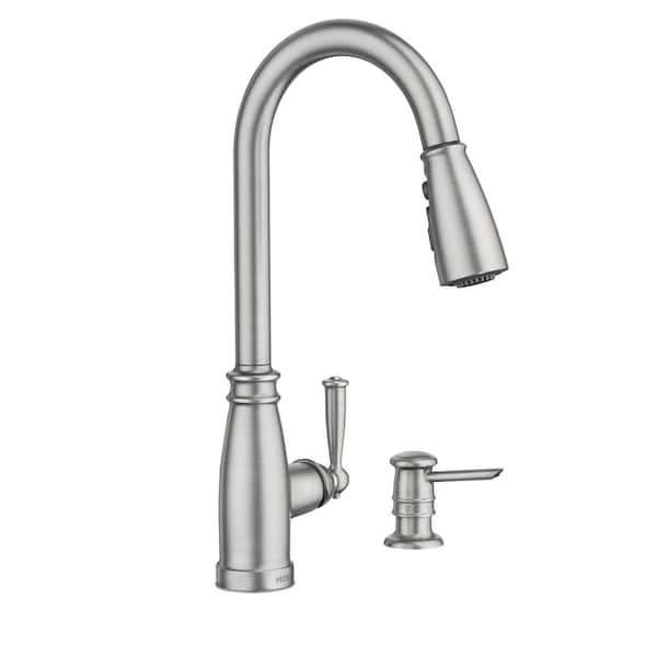 Morado Single-Handle Pull-Down Sprayer Kitchen Faucet with Reflex and Power Boost in Spot Resist Stainless