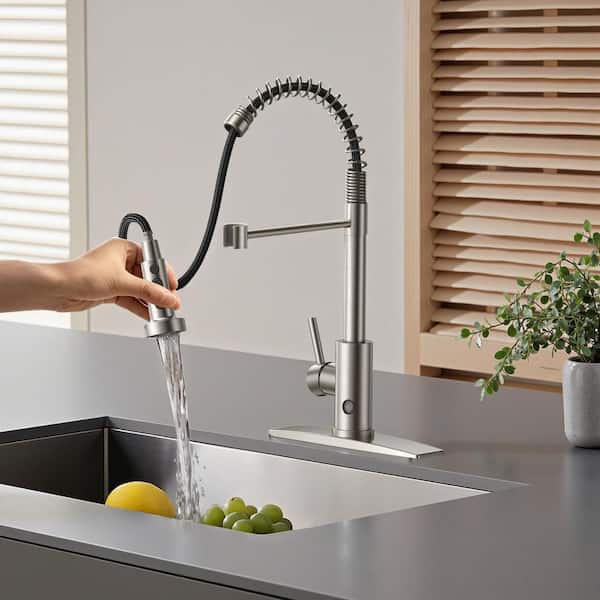 ANZA Single Handle Pull-Down Sprayer Kitchen Faucet with Touchless