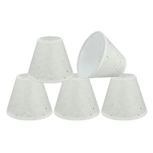 6 in. x 5 in. Off White Hardback Empire Lamp Shade (5-Pack)