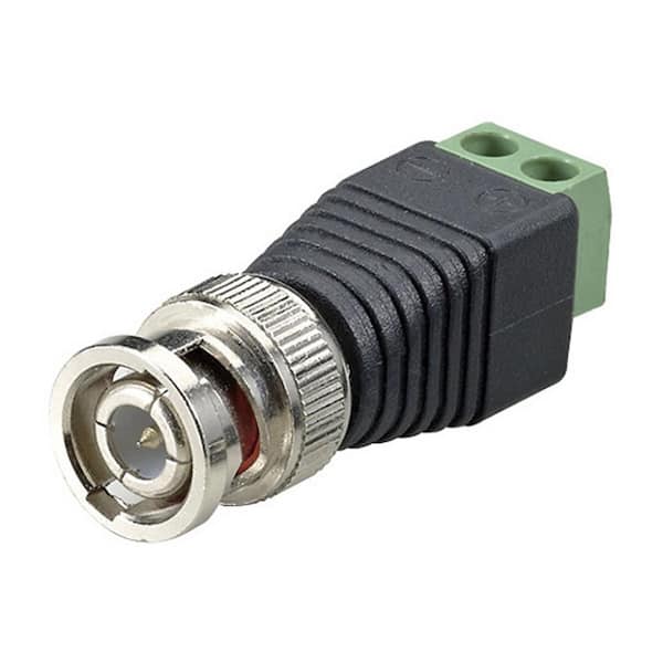 Terminal Block BNC Male Video Balun Connector (10-Piece)