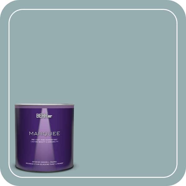 BEHR MARQUEE 1 qt. #ICC-66 Quiet Moment Eggshell Enamel Interior Paint & Primer