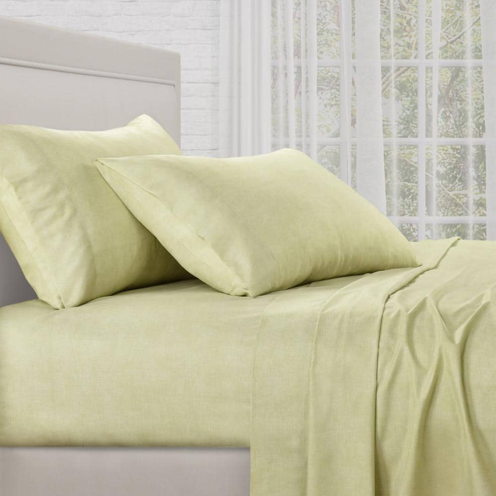 Rooney 4Pc. Green Polyester Full Sheet Set 75 X 54