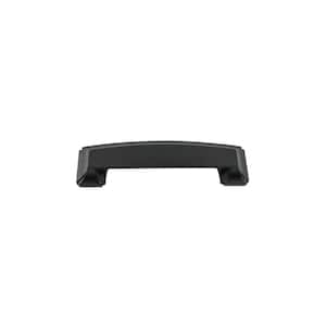 Bridges 3 in. (76 mm), 3-3/4 in. (96 mm) and 5-1/16 in. (128 mm) c/c Matte Black Drawer Cup Pull (5-Pack)