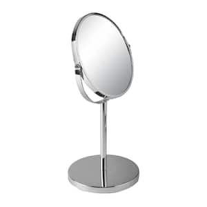 6 in. x 13.5 in. Magnifying Tabletop Makeup Mirror in Chrome