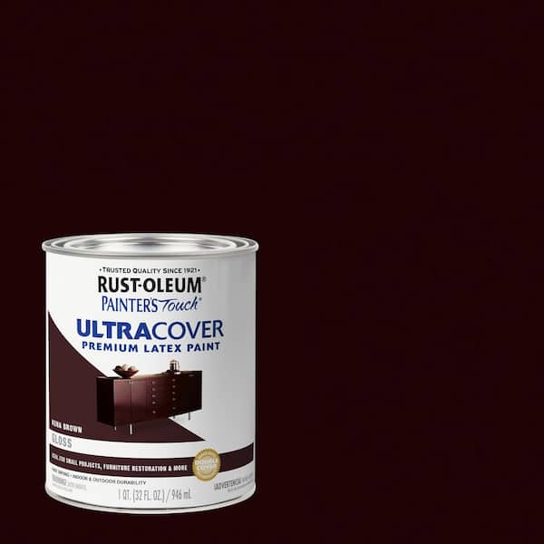 32 oz. Ultra Cover Gloss Kona Brown General Purpose Paint