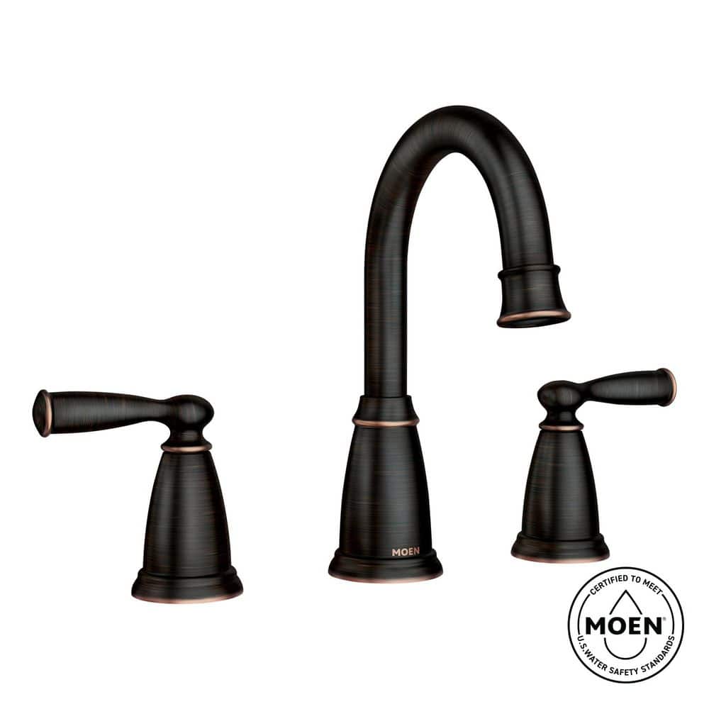 ☆Shan☆23200 MOEN Banbury 8 in. Widespread Double Handle High-Arc Bathroom