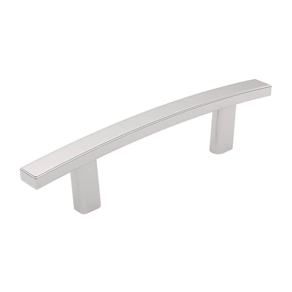 Richelieu Hardware Padova Collection 3 in. (76 mm) Classic Polished Nickel Rectangular Cabinet Arch Pull