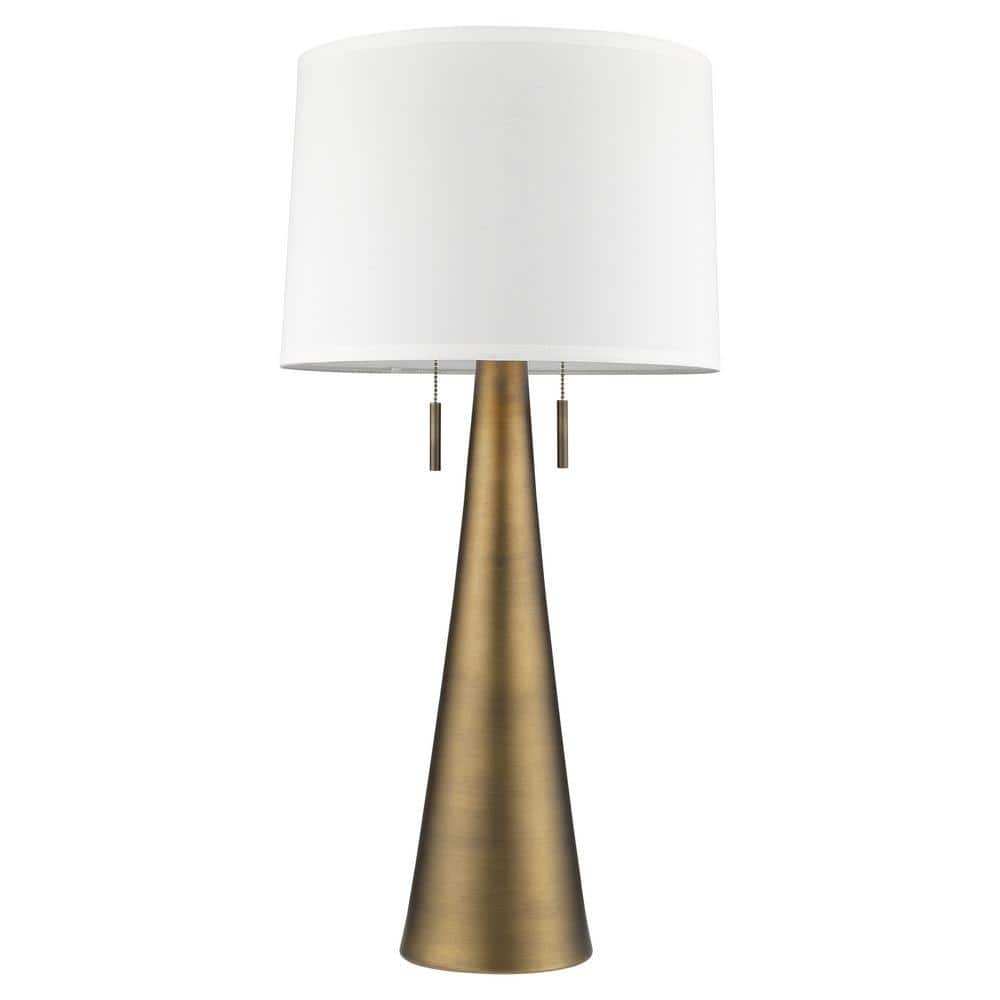 33.5 in. Brass Standard Light Bulb Bedside Table Lamp price history on PriceWatchPro