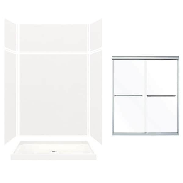 Transolid Expressions 32 in. x 60 in. x 96 in. Center Drain Alcove