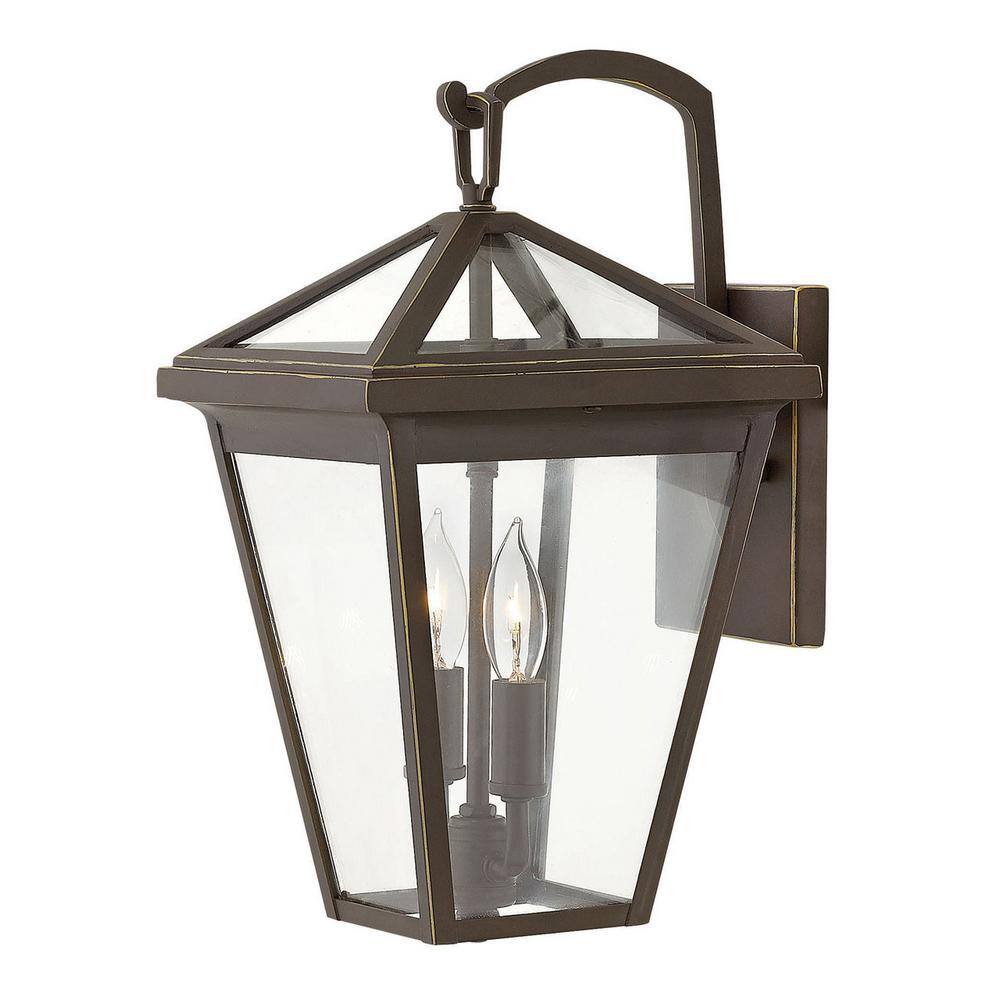 Estate Elegance Dual-Light Dimmable Wall Lantern in Oil Rubbed Bronze