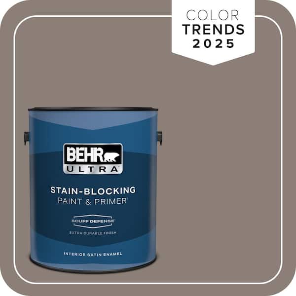 BEHR ULTRA 1 gal. Home Decorators Collection #HDC-NT-27B Wild Truffle Extra Durable Satin Enamel Interior Paint & Primer