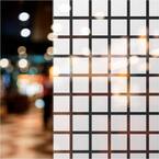 30 in. x 50 ft. BBL Bold Block Decorative (1 3/8 in. White Squares) Window Film