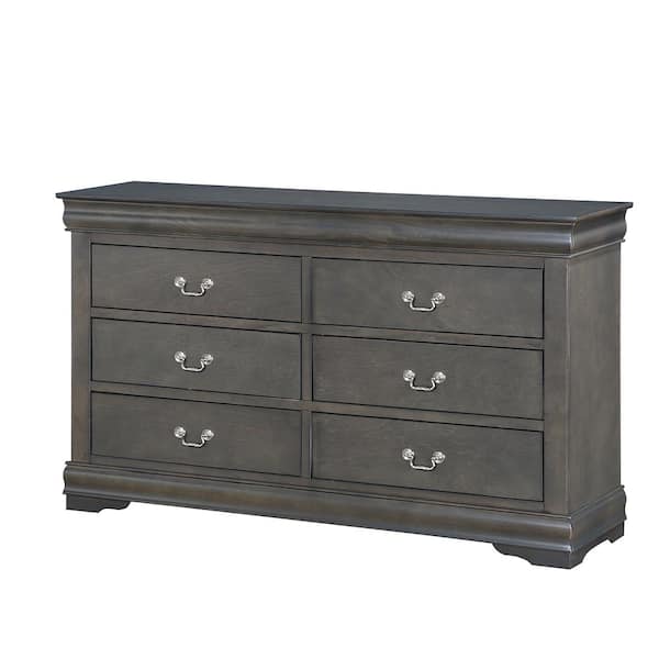 Acme Furniture Louis Philippe 6 Drawer 15 in. Dresser without Mirror