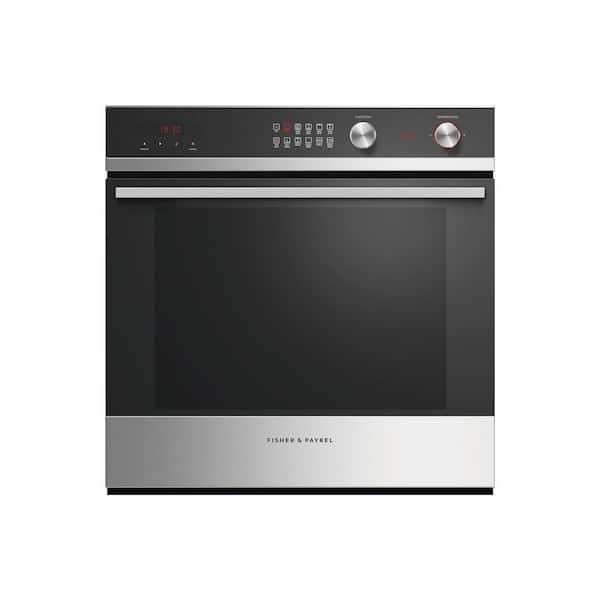 Fisher & Paykel Contemporary 24 in. 3. cu. ft. Single Electric Wall Oven with Convection and Self-Clean in Stainless Steel