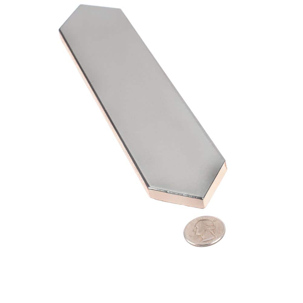 Metallic Silver Glossy Ceramic Picket Wall and Floor Tile