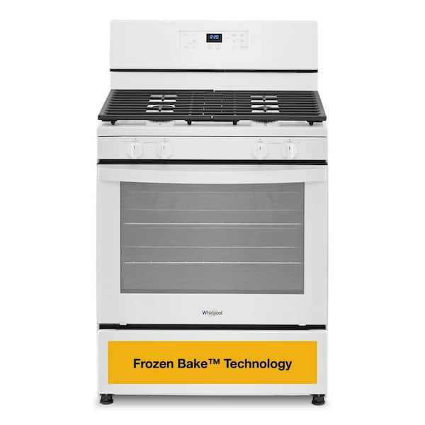 30-in 4 Burners 5.1-cu ft Freestanding Gas Range in. White