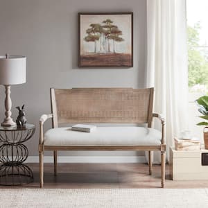 Garfield 47.25 in. Beige/Reclaimed Natural Polyester 1-Seat Loveseat