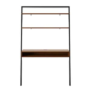 44 in. North Brown Leaning Desk