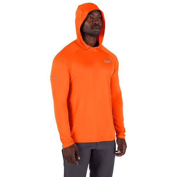 Milwaukee Men's WORKSKIN Orange 3X Hooded Sun Shirt M550A-3X - The